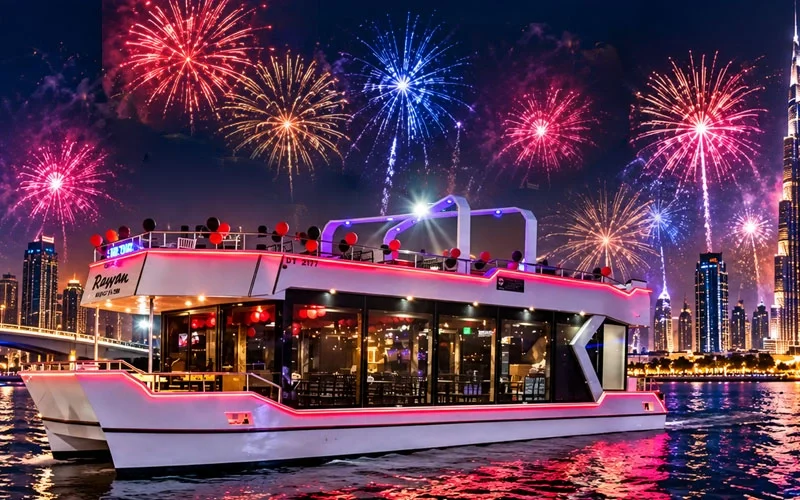 New Year dinner cruise on Dubai Water Canal
