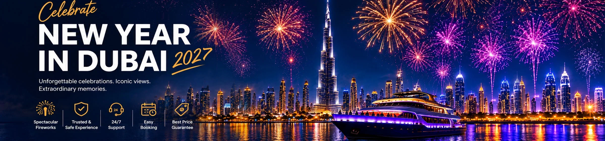 New Year Celebration in Dubai - Explore 2027 Tours to Welcome the New Year