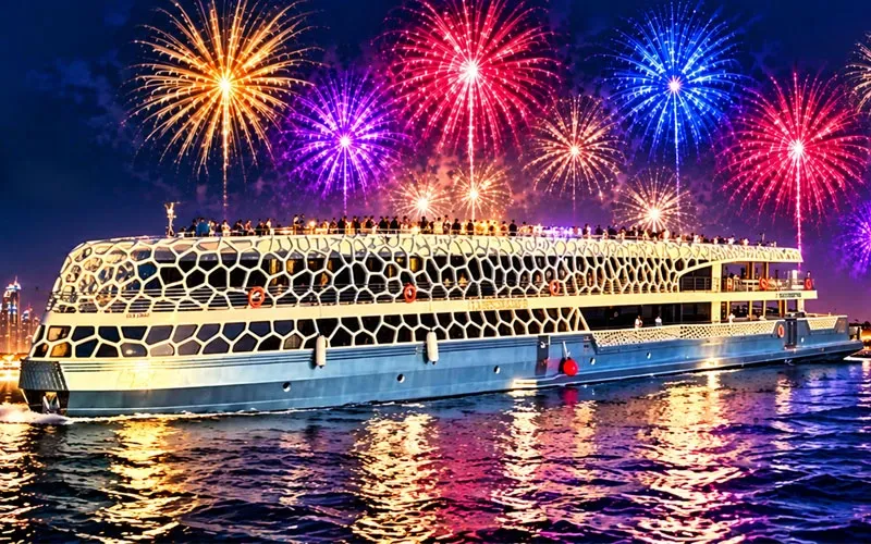 Lotus Royale cruise boat in Dubai on New Year's Eve