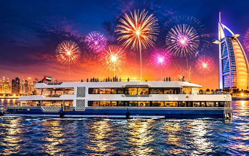 Rose Royale cruise boat in Dubai on New Year's Eve